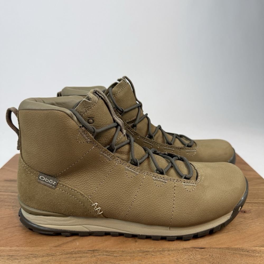 New Womens Oboz Hazel Mid Sandhill Leather Insulated Snow Boots Size 8.5 M